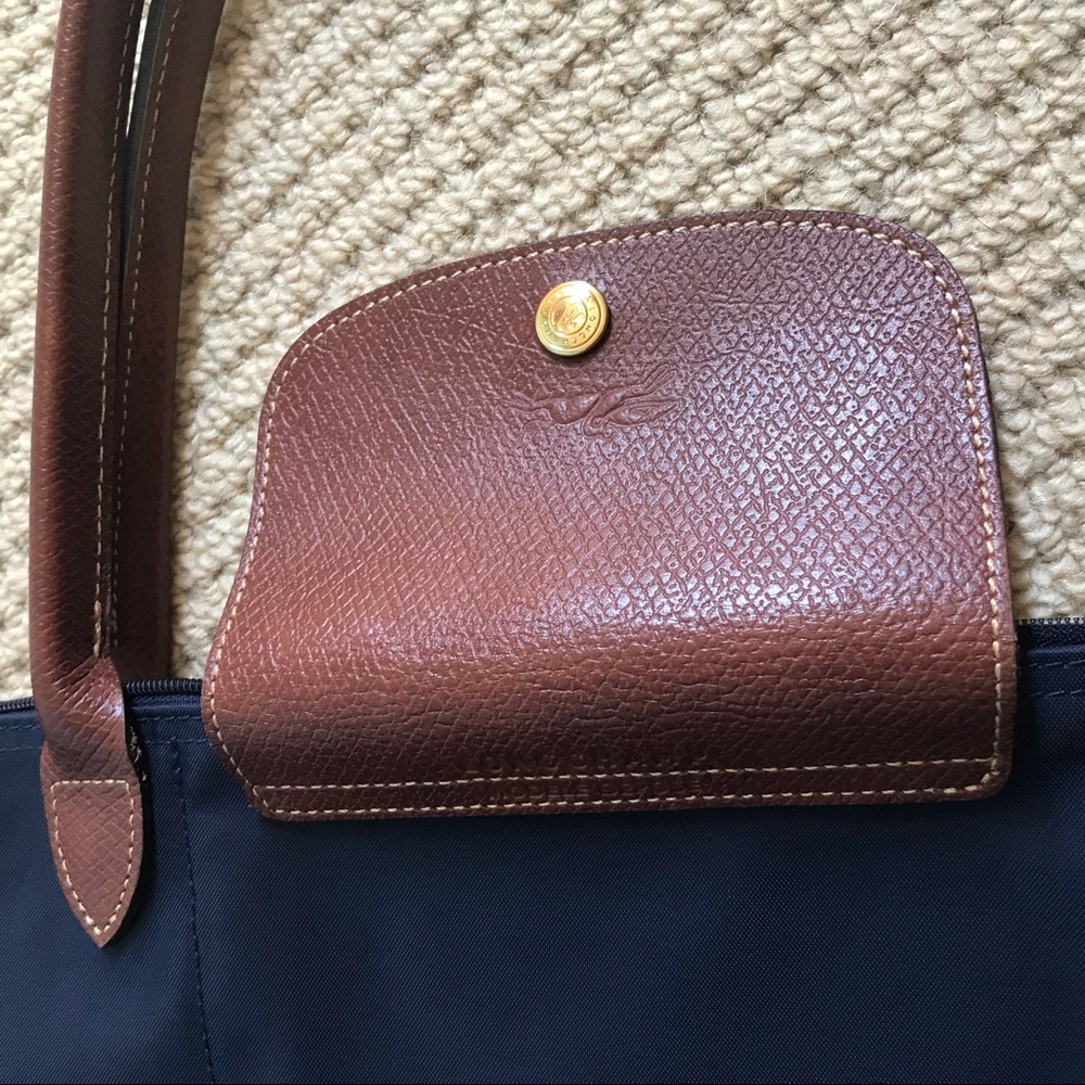 Longchamp Lucky blue limited edition “lucky” medium tote purse handbag